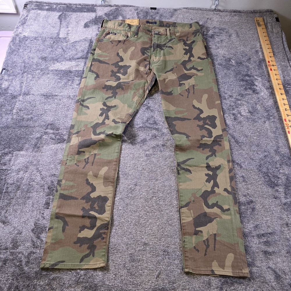 Polo Ralph Lauren Sullivan Slim Camo Jeans Mens 32x32 Camouflage Pony Hunting